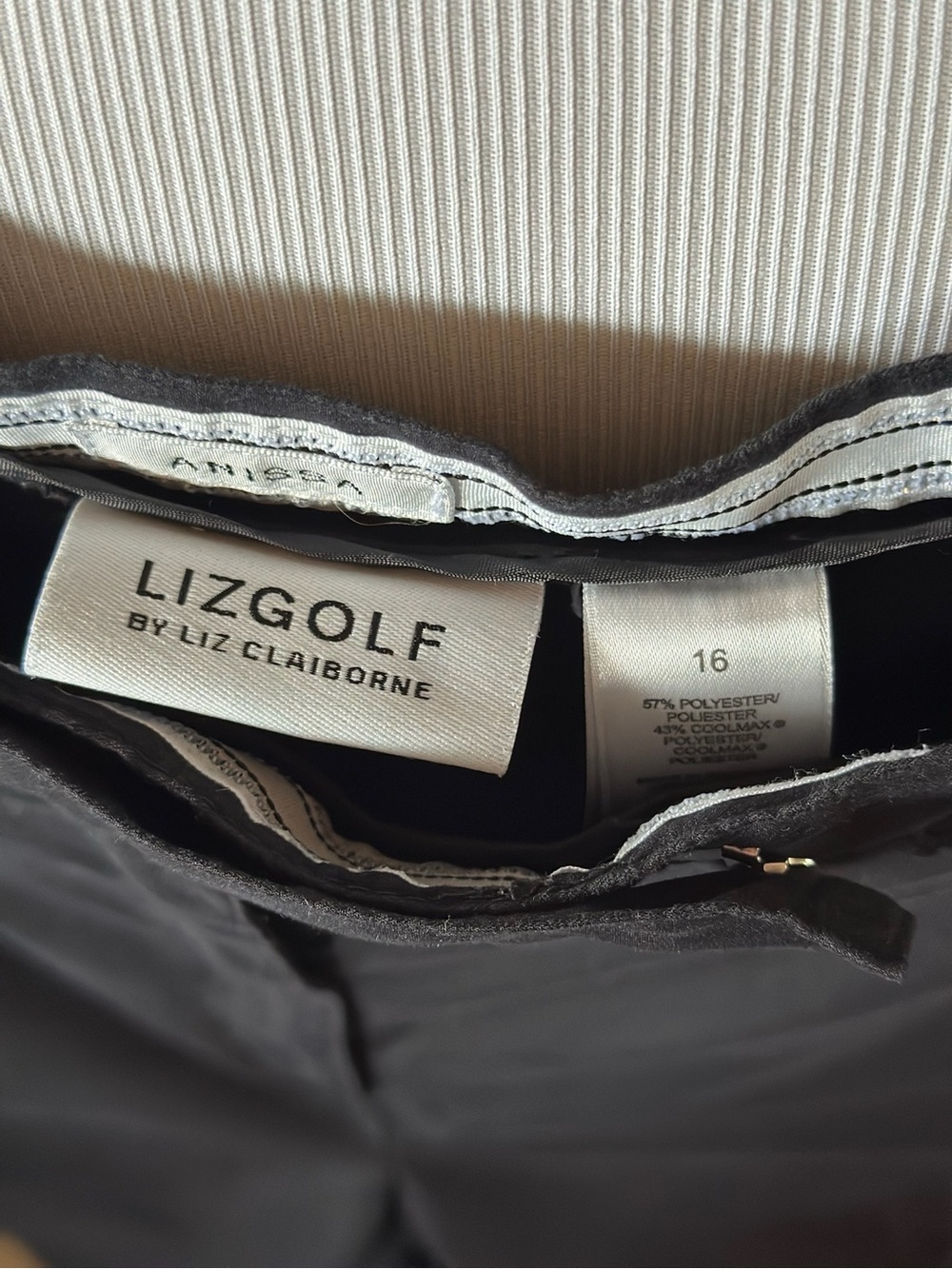 Classic Black Pull-On Golf Pants - N1014 - Picture 2 of 3